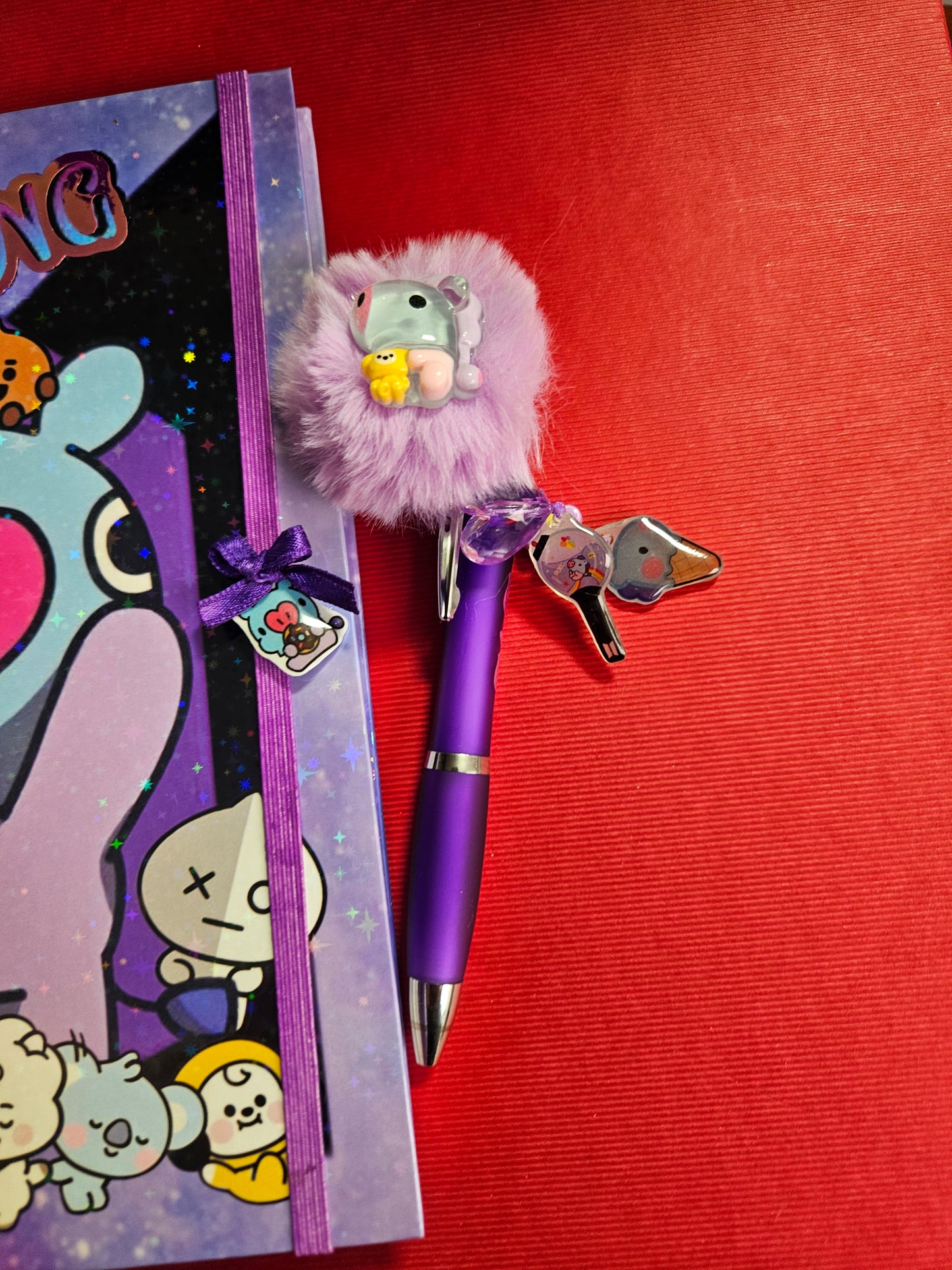 Cuaderno A5 +boligrafo Mang