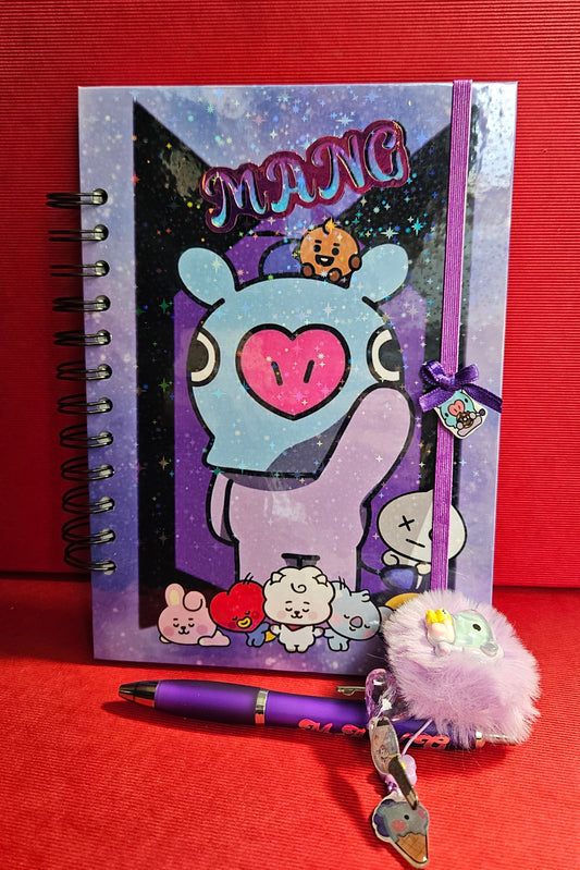 Cuaderno A5 +boligrafo Mang